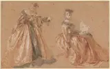 Nicolas Lancret, Two Elegant Women in Polish Dress