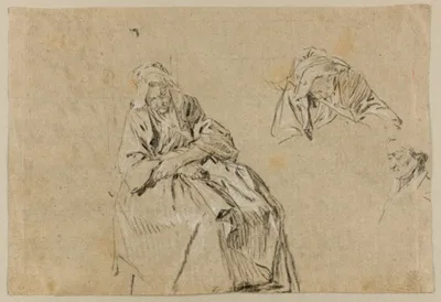 Nicolas Lancret, Study for Old Age