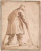 Pier Francesco Mola, Caricature of a Man, Said to Be Pietro da Cortona