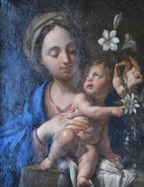 Francesco Trevisani, The Infant Jesus Pointing Out the Flowers of the Passion to the Virgin