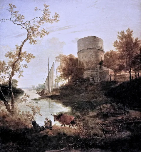 Adam Pynacker, Tower on a Coast
