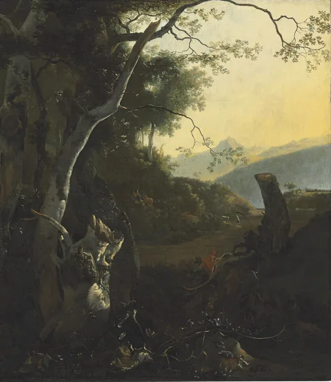 Adam Pynacker, Landscape with a Silver Birch