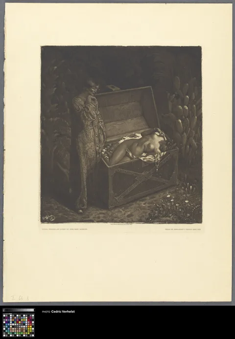 Richard Teschner, Scene from Arabian nights