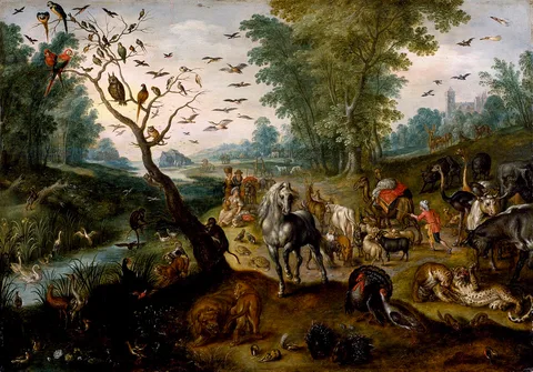 Jan van Kessel the Elder, Noah's Family Assembling Animals before the Ark