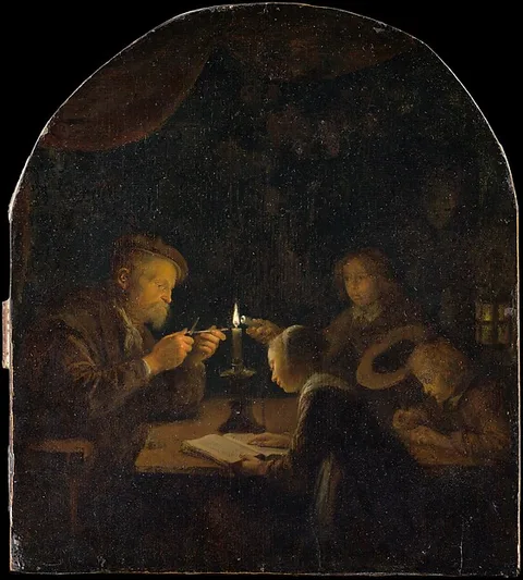 Gerard Dou, An Evening School