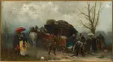 Alfred von Wierusz-Kowalski, A journey accident.