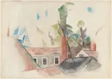 Charles Demuth, Rooftops and Trees