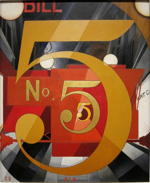 Charles Demuth, I Saw the Figure 5 in Gold