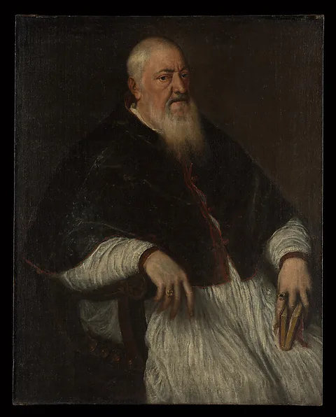 Titian, Filippo Archinto (born about 1500, died 1558), Archbishop of Milan