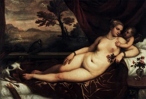 Titian, Venus with Cupid