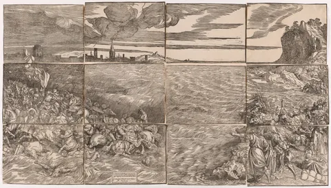 Titian, The Submersion of Pharaoh's Army in the Red Sea