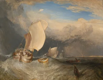 J. M. W. Turner, Fishing Boats with Hucksters Bargaining for Fish