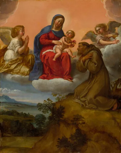 Francesco Albani, Virgin and Child Adored by Saint Francis
