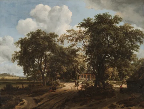 Meindert Hobbema, A Cottage in the Woods