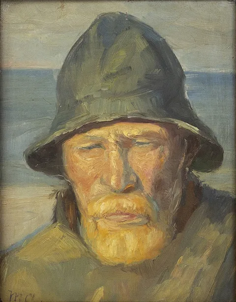 Michael Ancher, Portrait of a fisherman from Skagen.