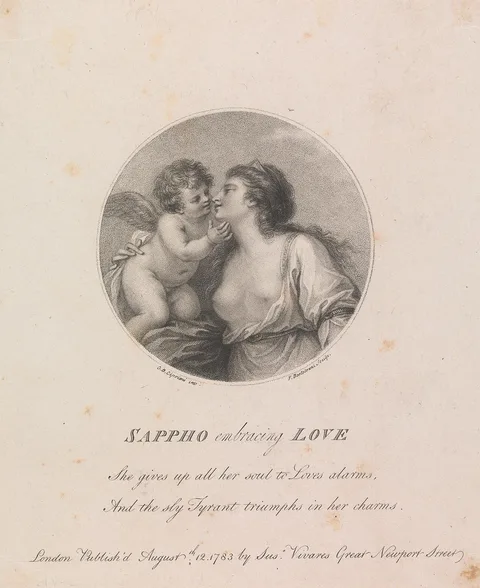 Francesco Bartolozzi, Sappho Embracing Love