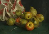 Henry Scott Tuke, Dish of Fruit with Cloth