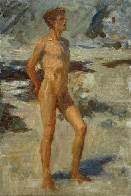 Henry Scott Tuke, Boy on Beach