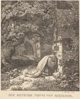 Johann Wilhelm Schirmer, Die betende nonne (The Praying Nun)