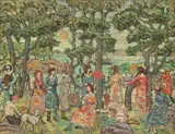 Maurice Brazil Prendergast, Landscape with Figures