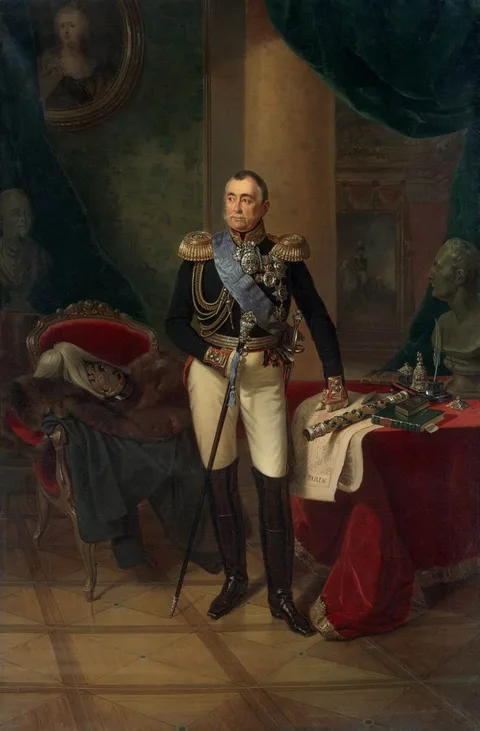 Franz Krüger, Portrait of Prince Pyotr Volkonsky