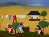 Clementine Hunter, The Wash