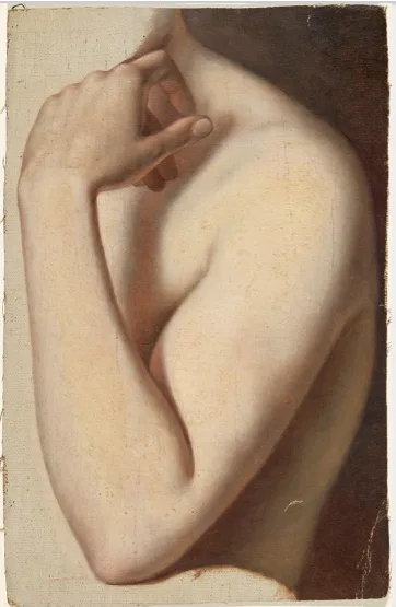 Frederic William Burton, Arm and Shoulder of Nude Model