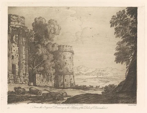 Richard Earlom, Landscape with Ruins