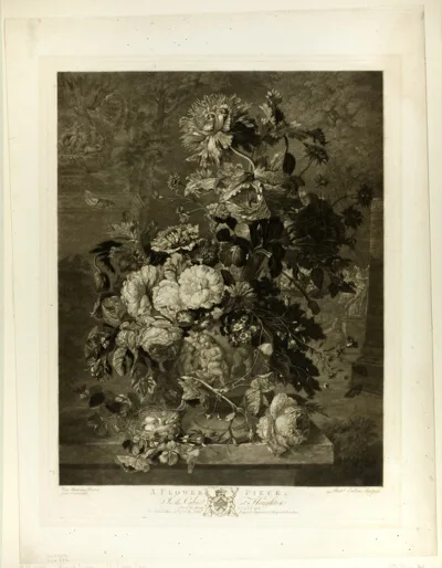 Richard Earlom, A Flower Piece, from The Houghton Gallery