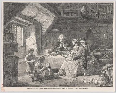 Frederick Goodall, The Grace, from "Illustrated London News"