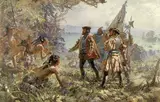 Marc-Aurèle de Foy Suzor-Coté, Jacques Cartier Meeting the Indians at Stadacona, 1535