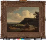 Théobald Michau, Landscape with river + flock