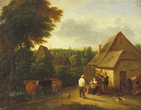 Théobald Michau, A Farmyard