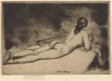 Théodore Roussel, Nude Figure Lying Down