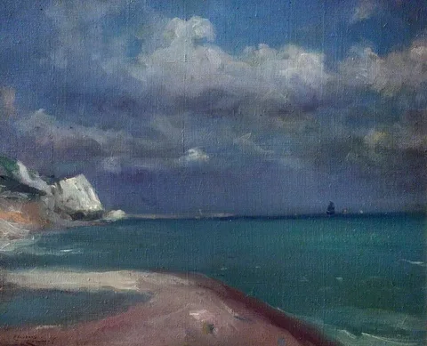 Théodore Roussel, Approaching Storm, Dover, Kent