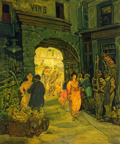 Jerome Myers, Market in Paris