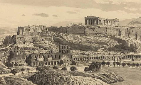 Themistokles von Eckenbrecher, View of the Acropolis