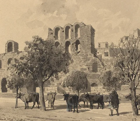 Themistokles von Eckenbrecher, Theater of Herodes Atticus