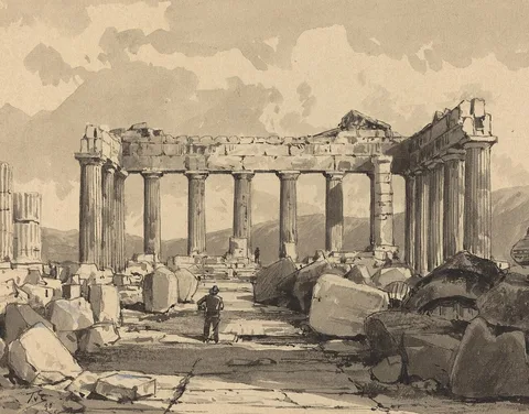 Themistokles von Eckenbrecher, Parthenon, Inside