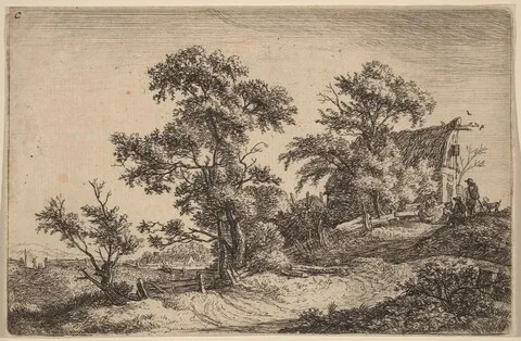 Antonie Waterloo, Cottage on a Hill
