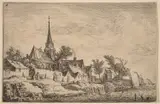 Antonie Waterloo, Village Steeple at the Seaside