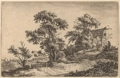 Antonie Waterloo, Cottage on a Hill