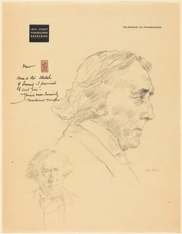 Mortimer Menpes, A Letter from Iris Court with Sketches of Henry Irving