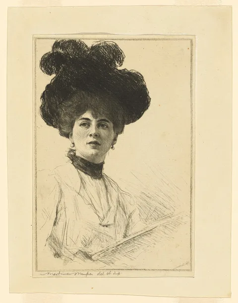 Mortimer Menpes, Head of a woman