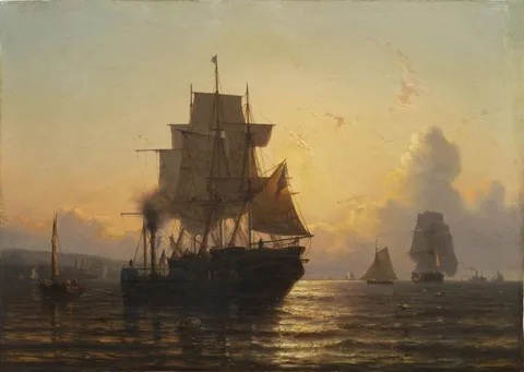 Mauritz de Haas, Tropical Sunset at Sea