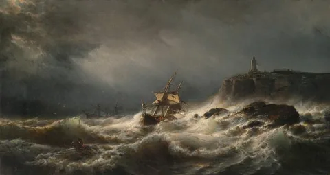 Mauritz de Haas, Wreck on the Isle of Jersey