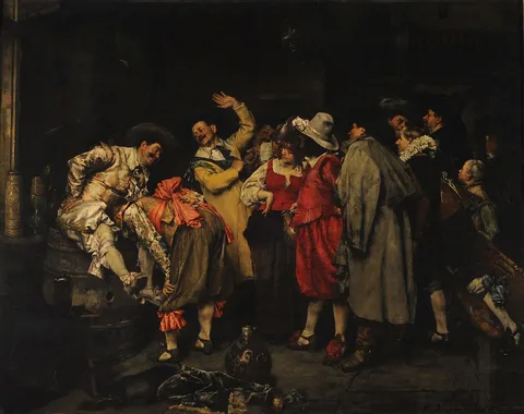 Ferdinand Roybet, The Clapping Game