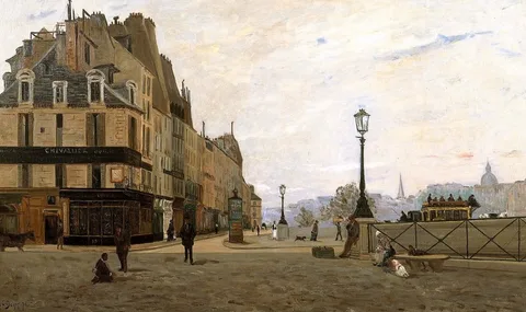 Hippolyte Camille Delpy, Le Pont Neuf et le Quai des Orfèvres, Paris