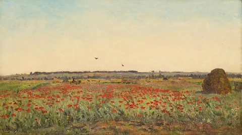 Hippolyte Camille Delpy, The poppy field