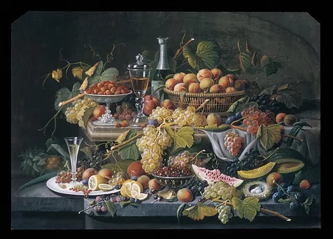 Severin Roesen, Still Life: Fruit